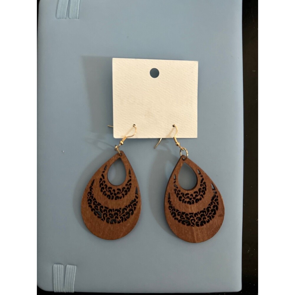 Simple Bohemian Style Wooden Jewelry Trendy Female Earrings
